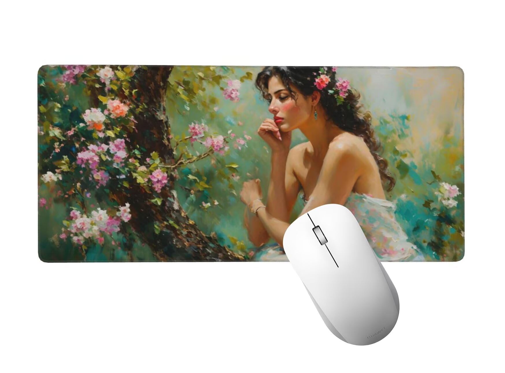Podkładka pod mysz XXL, 1400 x 600 mm, gamingowa podkładka pod mysz z przyszytymi krawędziami, antypoślizgowa, gumowa podstawa, podkładka na biurko, poprawia precyzję i prędkość, akcesoria gamingowe
