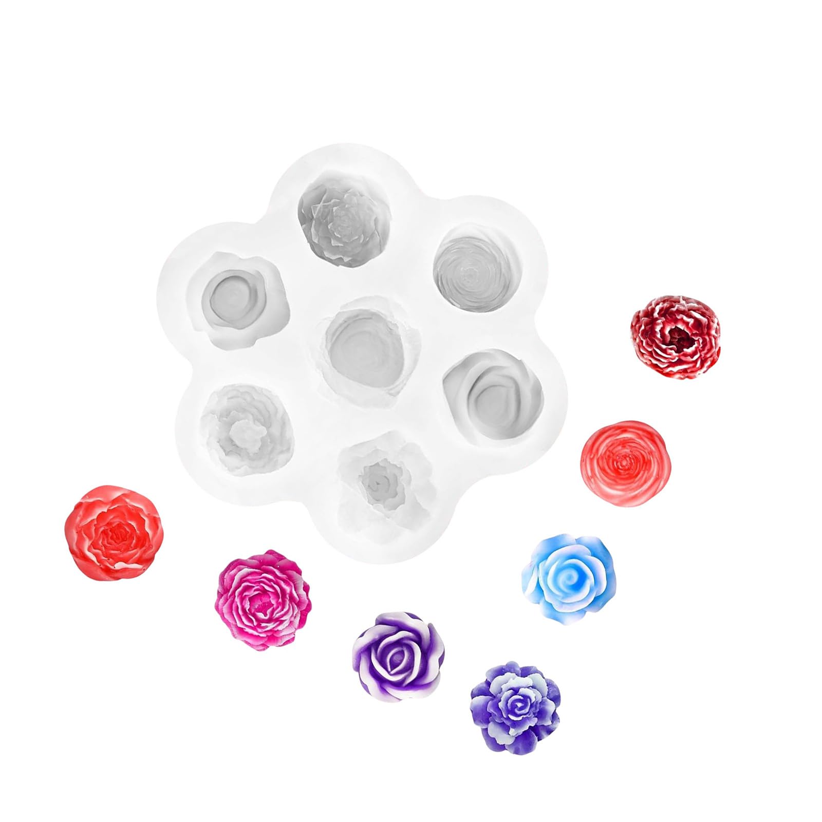 Xjdzineq Succulents Plant Molds Castings Epoxy Resin Flowers Silicone Plasters Baking Succulents Plant
