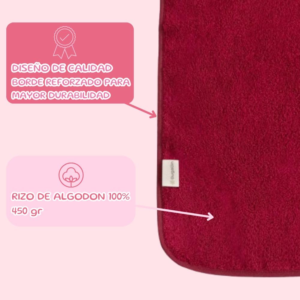 Baberos para Adultos - Pack 2 | Impermeables, Reutilizables y Lavables | Con Goma Ajustable | Tela Exterior Rizo e Interior Plástico | Baberos para Mayores y Niños Mayores