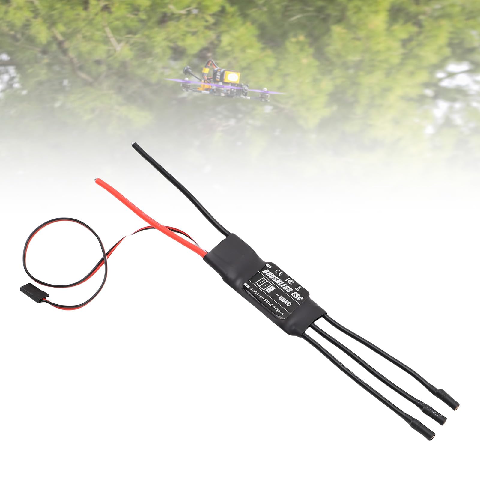 Contrôleur RC 40A Brushless – Régulateur De Vitesse 2-4S LiPo Avec BEC 5V/3A Pour Drone FPV Et Aéronefs RC