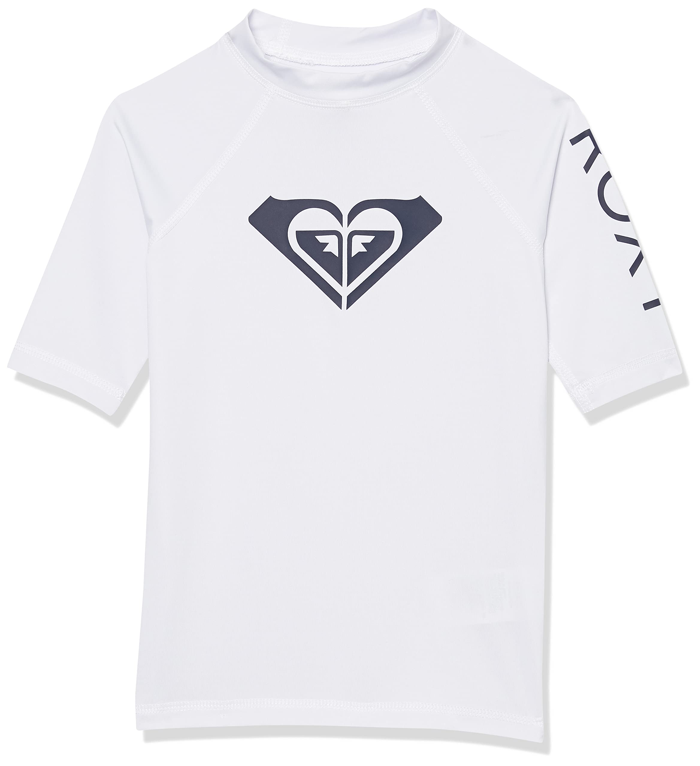 RoxyGirls' Whole Hearted Short Sleeve Rashguard Surf Shirt