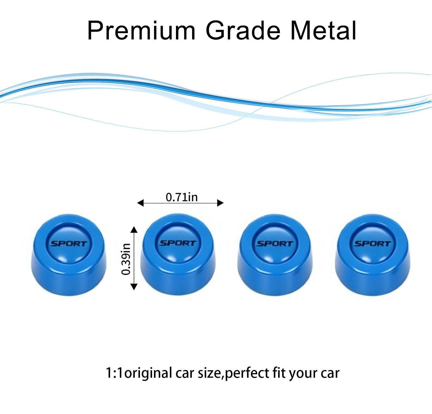 4PCS Metal Air Conditioner Dash Vent Switch Knob Cover Compatible with Ford Bronco sport 2021-2026 Decor Trim