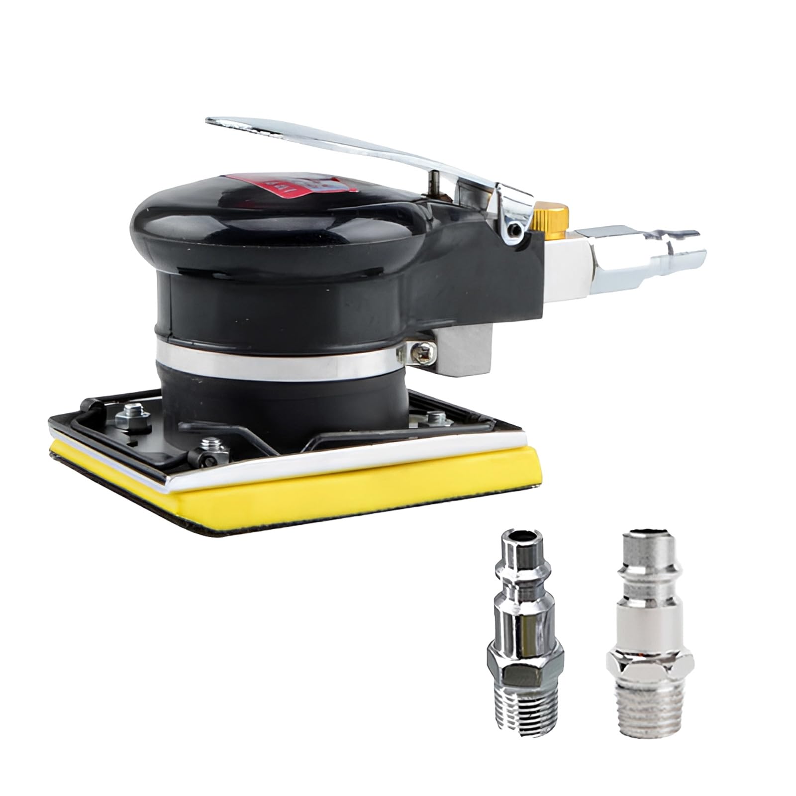 Pxzh Rectangle Professional Triangle Pneumatic Sandpaper Machine Flapping Sander Pneumatic Eccentric Sheet Metal Polishing Tool Air Propelled Tool