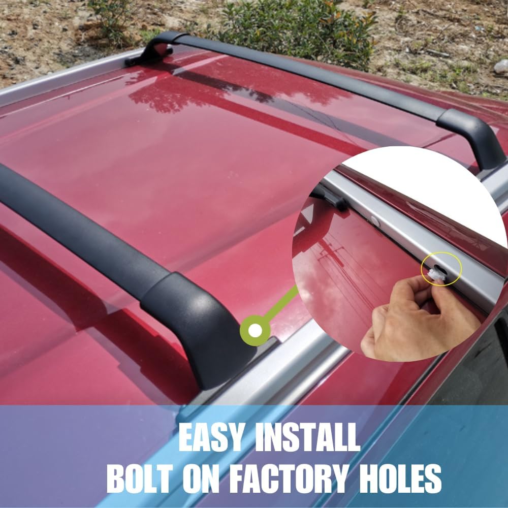 Black Cross Bar Fit for Nissan Kicks 2017-2024 Roof Egypt Ubuy