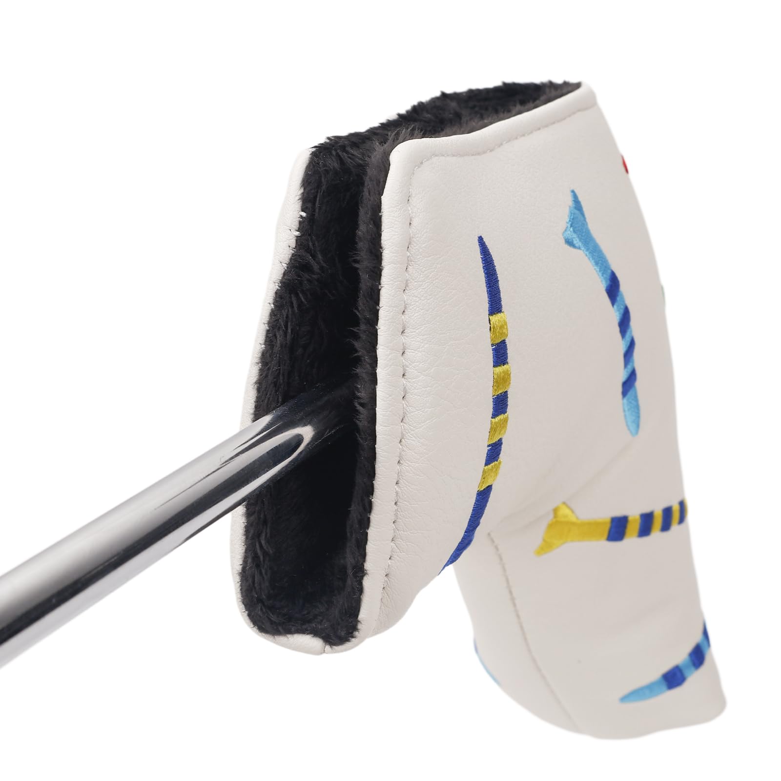 Andux PU gestreifte Tees Muster Putter Abdeckung Golf Putter Head Covers