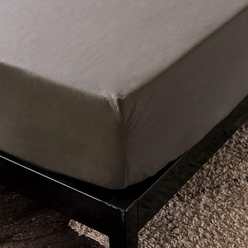 Miniatura 4 de Holawakaka Protector de colchón impermeable tamaño individual gris oscuro, funda de colchón transpirable, bolsillo profundo de 14 pulgadas (gris