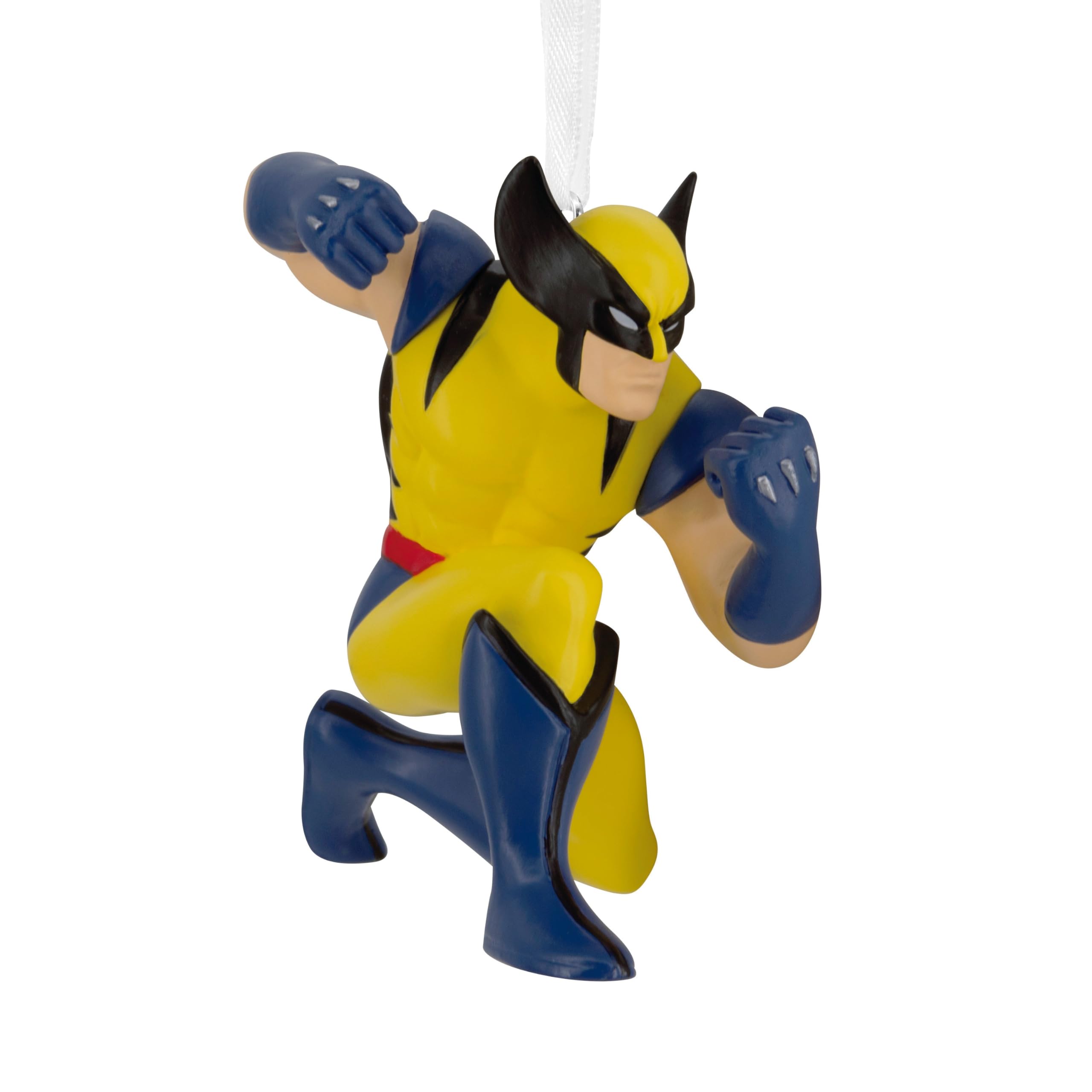 Hallmark Wolverine Keepsake Hanging Ornament, MARVEL Tree Decoration, X-Men, Yellow, Black