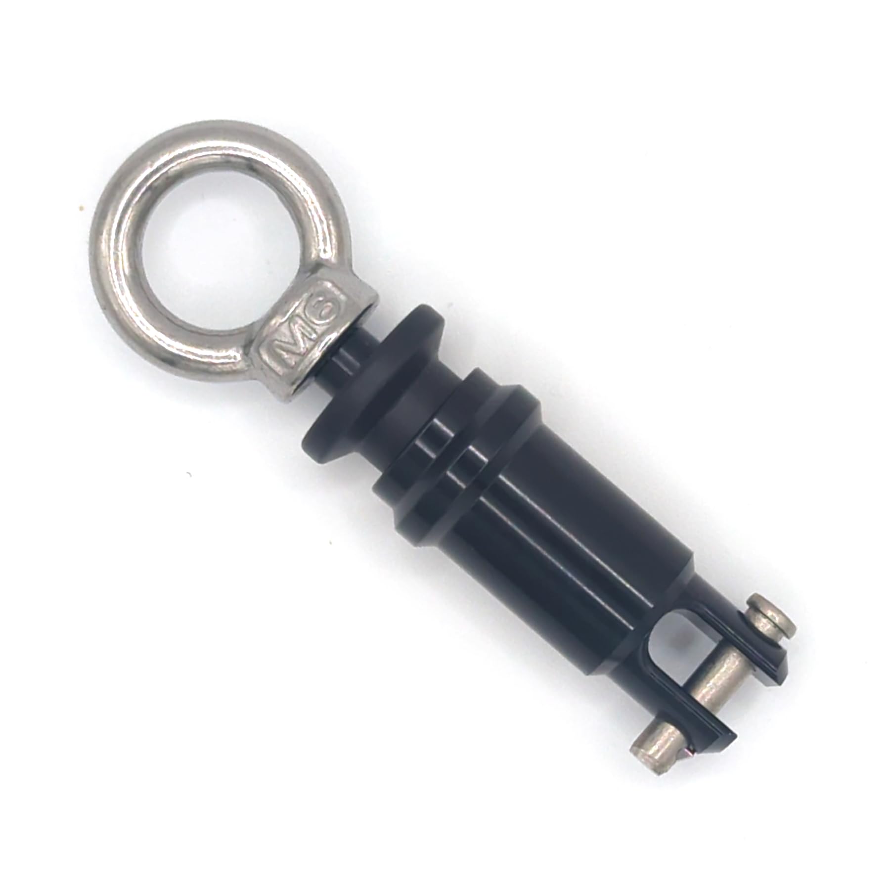 Wolfclip Eye Nut Adapter & Housing Strong Reliable Instant Leash Connection (Large, Black)