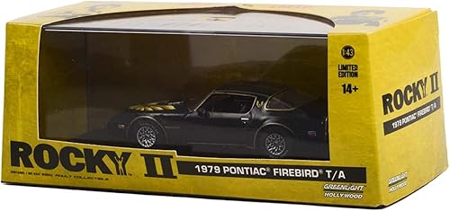Miniatura 2 de Greenlight Hollywood 86616 Rocky II 1979 Pontiac Firebird Trans Am Hardtop Escala 1/43