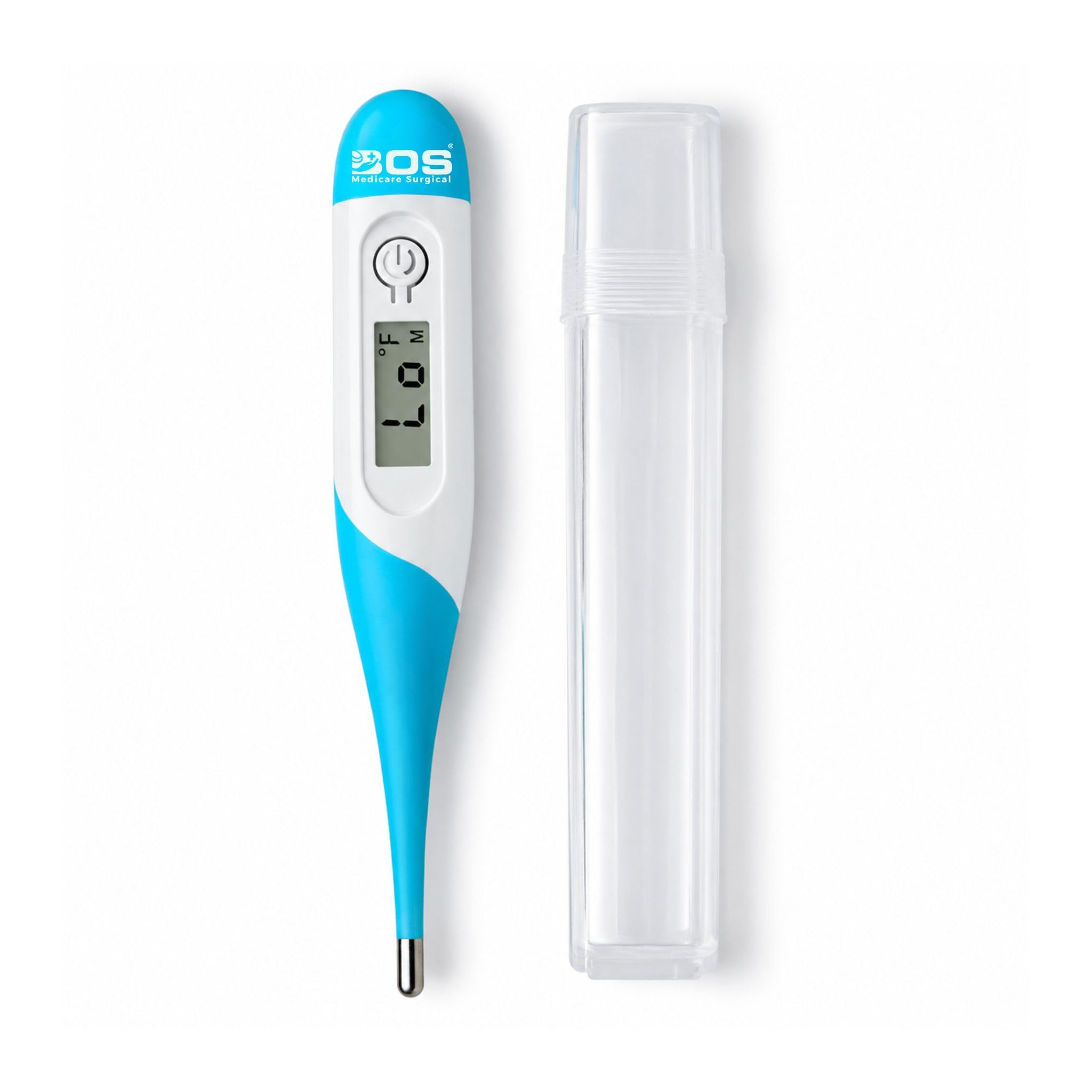 Bos Medicare Surgical Plastic Waterproof Flexible Tip Digital Thermometer For Adult And Kids, Body Temperature check-up (White, Blue)-picture-10