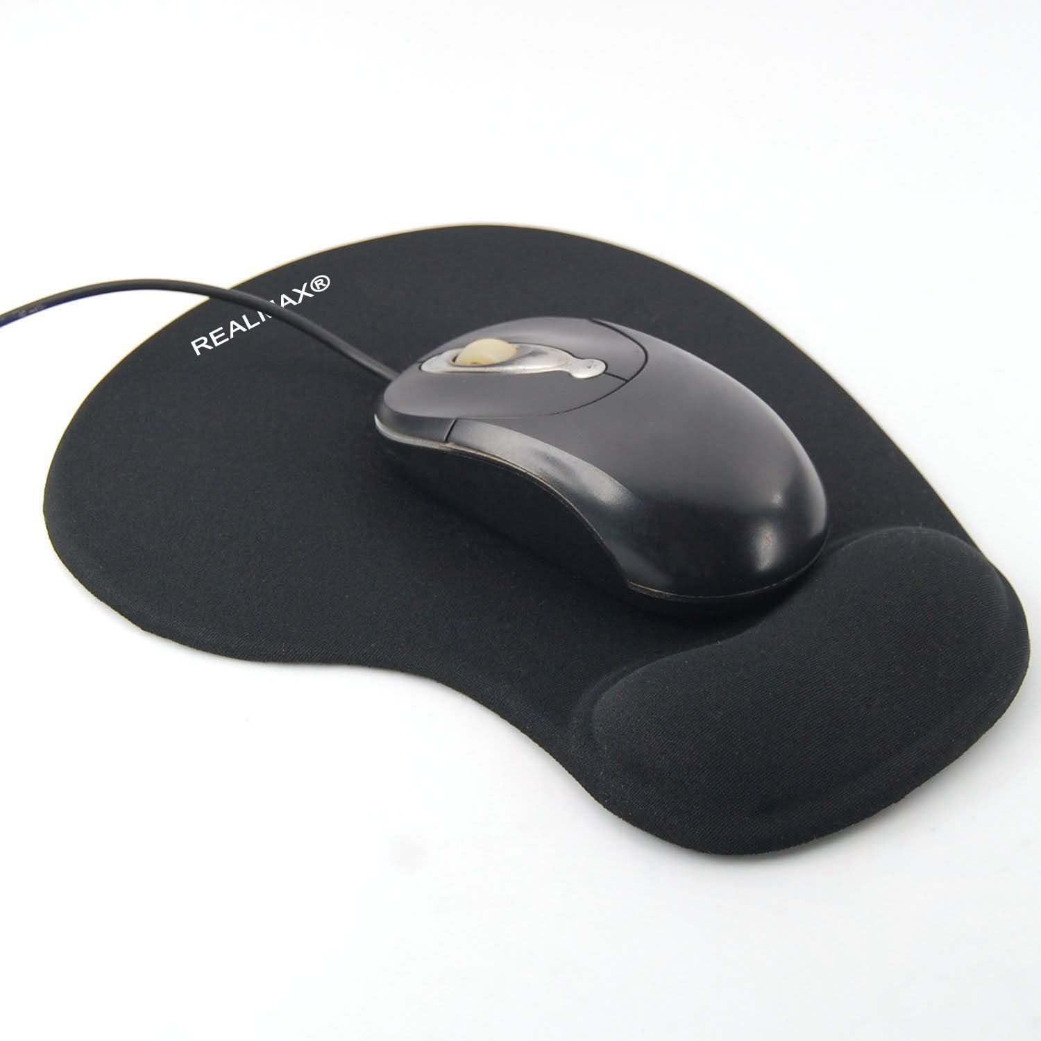 REALMAX® Mouse Pad with Wrist Rest Support Anti Slip Silicone Comfort Gel Mice Mat for Laptop PC