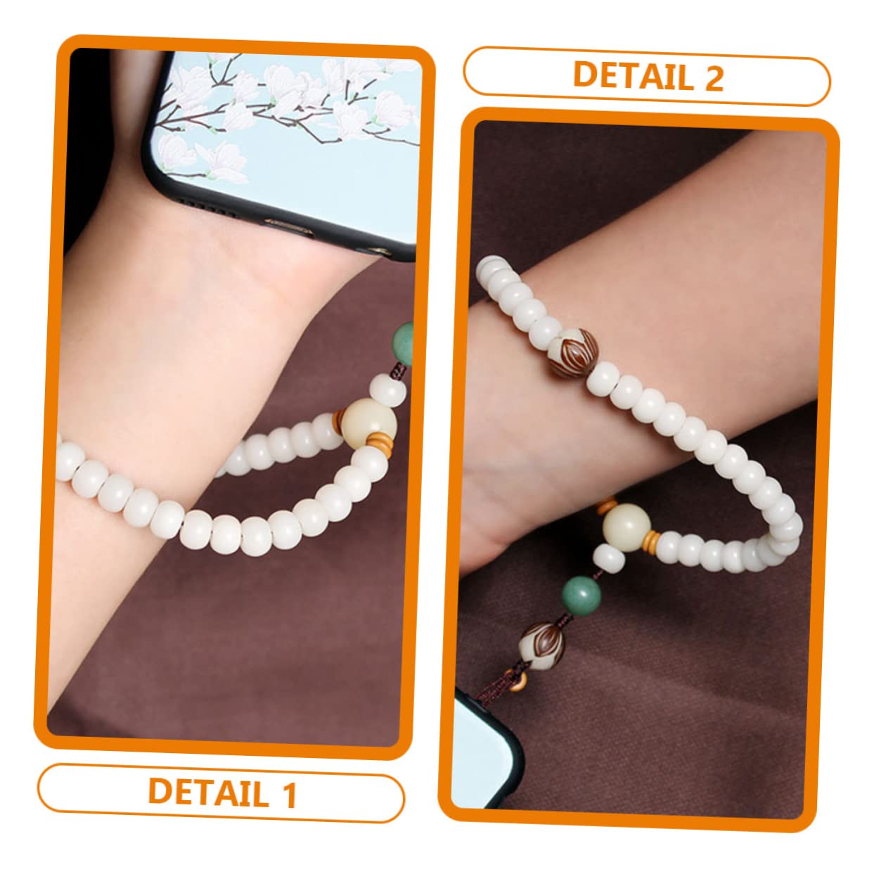 Gadpiparty 4piezas Cuerda Colgante De Perlas Para Teléfono De Muñeca De Lanyard Para Móvil Antipérdida Accesorio Para Llaves y Para