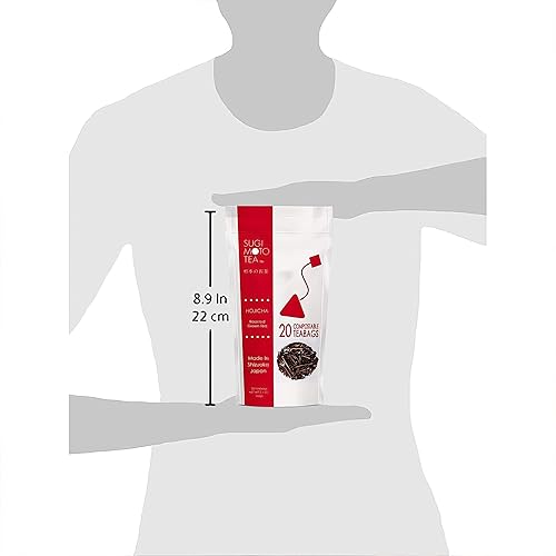 Miniatura 8 de SUGIMOTO TEA Bolsas de té verde tostado japonés Hojicha 20 unidades
