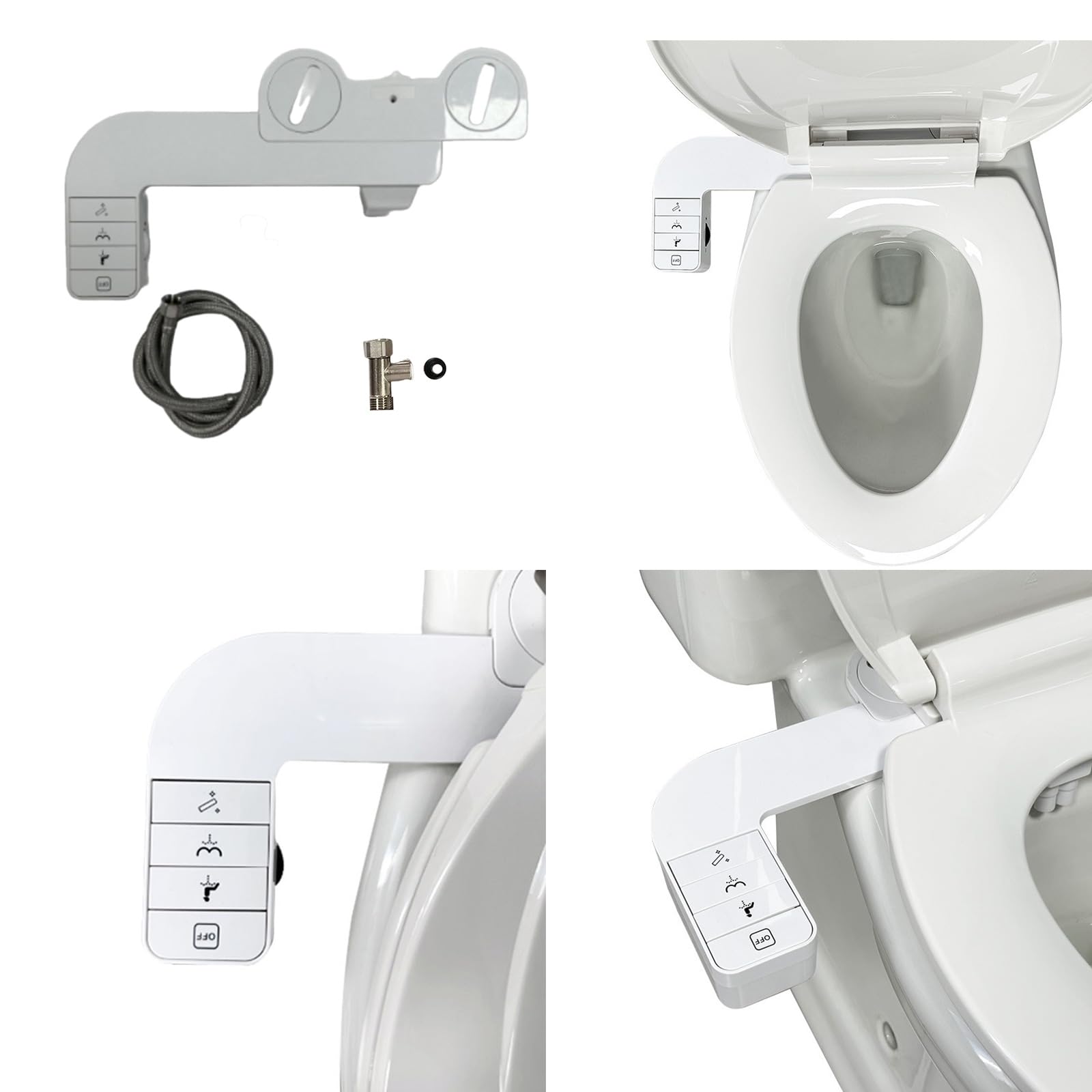 Pulitore per bidet con controllo della temperatura facile per un'esperienza di igiene quotidiana in bagno, design regolabile e facile da usare
