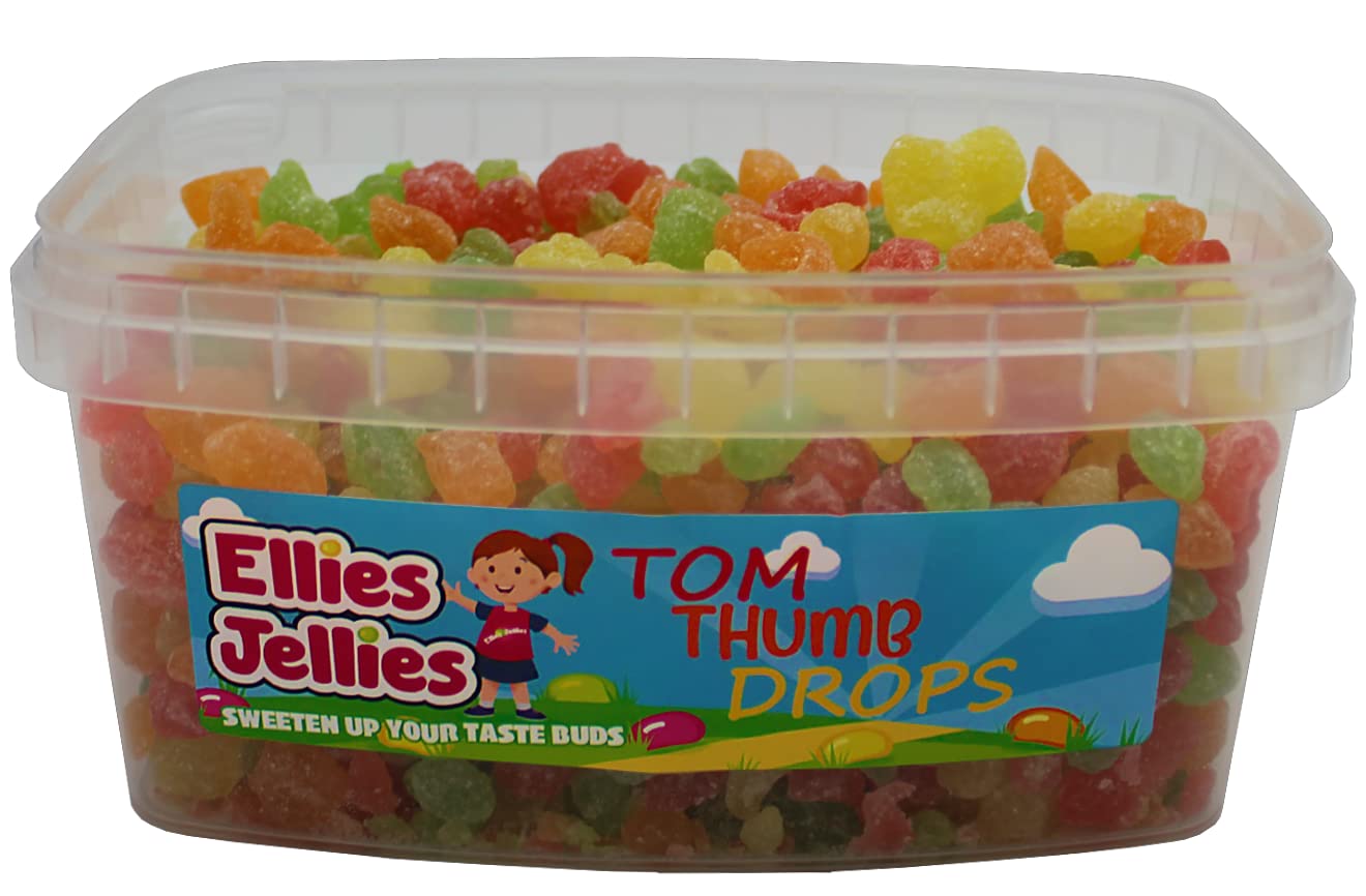 Ellies JelliesTom Thumb Drops 770g Rectangle Tub