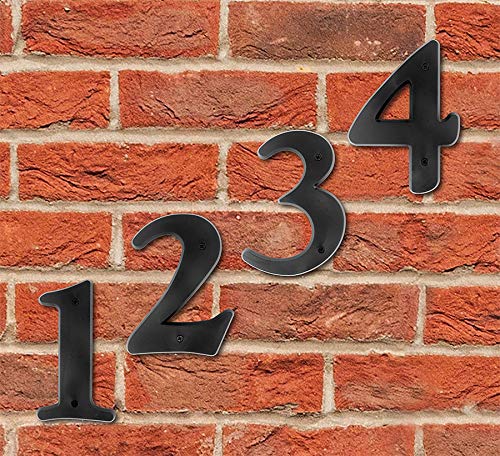 Hy-Ko Products 30201 Plastic House Number 1 (ONE), 6" High, Black