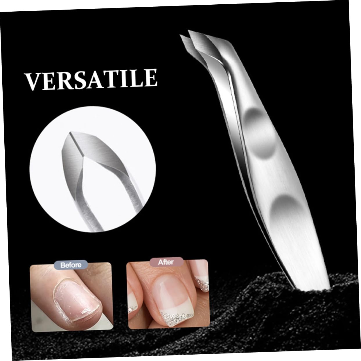 OSOLADY Stainless Steel Cuticle Nipper for Dead Skin Removal Precision Nail Trimmer Tool for Manicure Versatile Scissor Design for Safe and Gentle Cuticle Cleaner