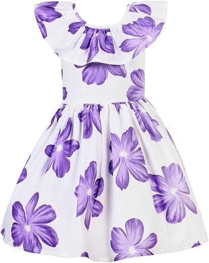 Little Crowns Baby Girls Cotton Printed Frocks Dress