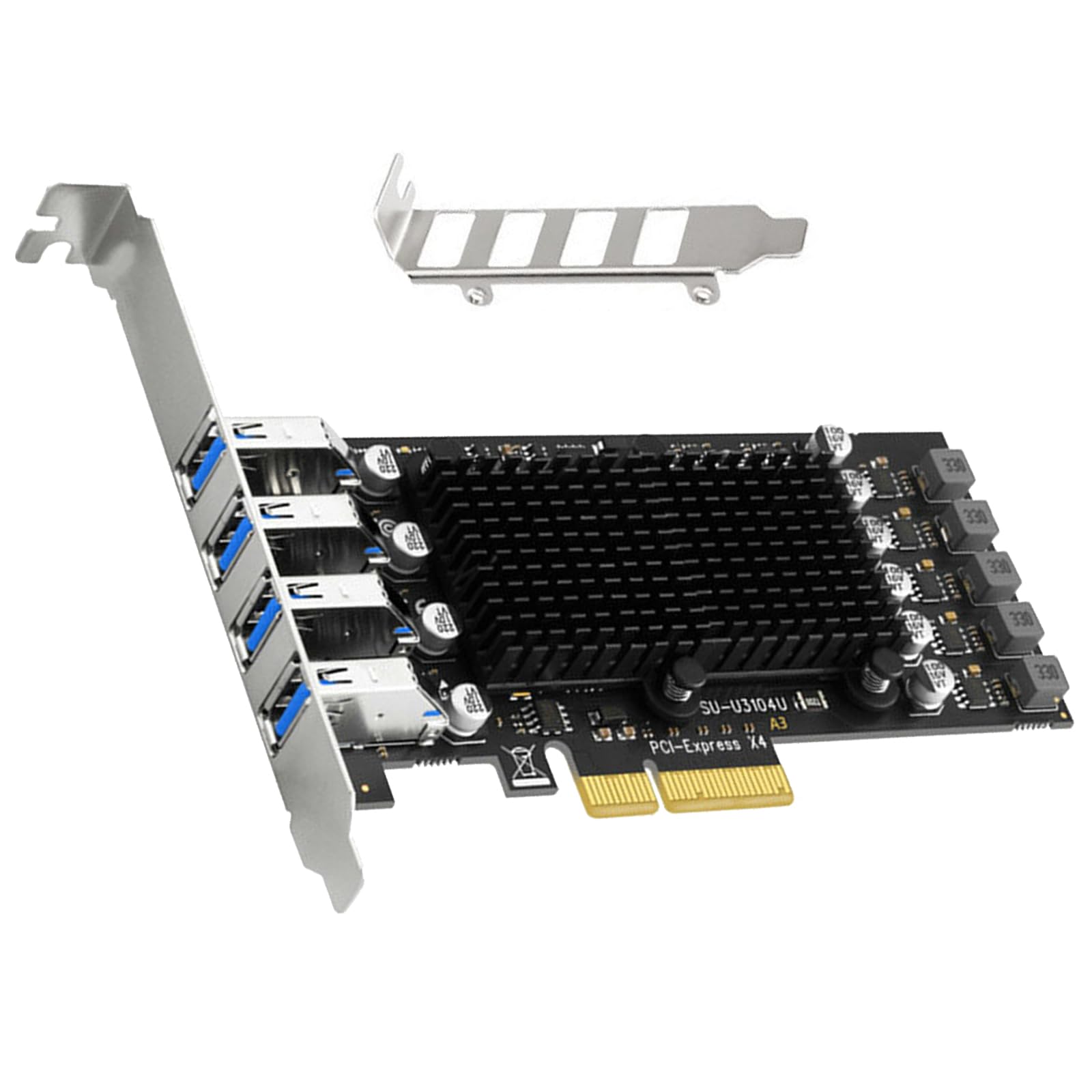 Carte d'extension PCIE vers USB3.2 10 Gbit/s 4 ports USB PC bureau et informatique industrielle - 7