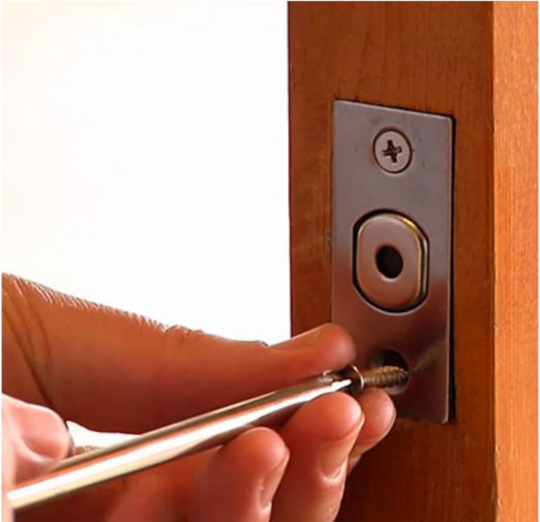 Door Deadbolts : Keyed Cylinders On Both Sides : Double Cylinder Door Lock : Bump Resistant & Anti-Pick Pins : Double Sided Door Lock : Keyed Alike : Satin Chrome Finish