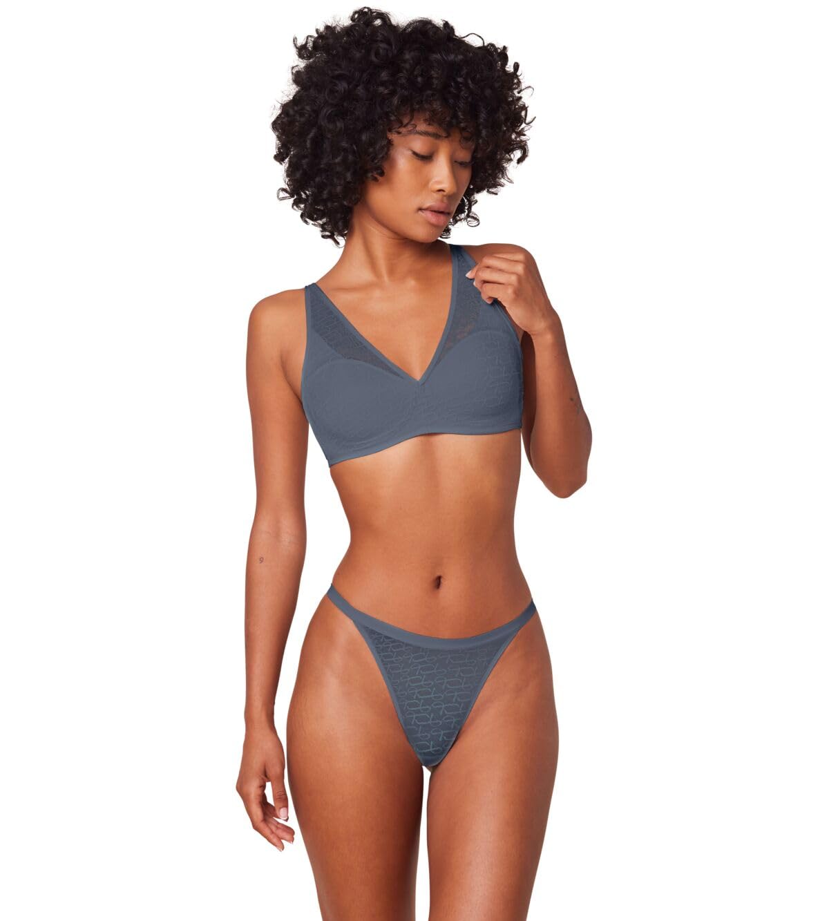 Triumph Women's Signature Sheer P EX Bra, Cloudy Blue, 34C