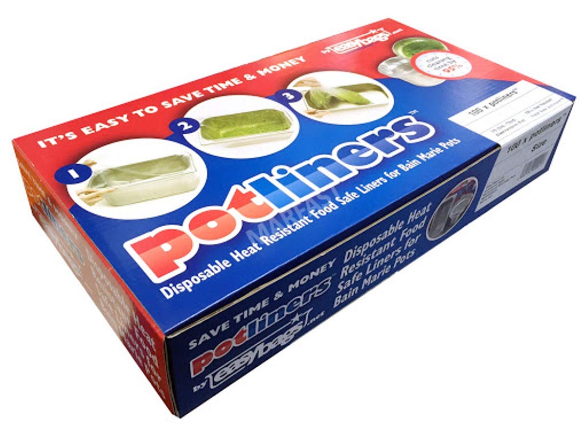 100 x Bain Marie Disposable Clear Pot Liners (Size 3)(1/2 Gastronorm) Free P&P On All Products