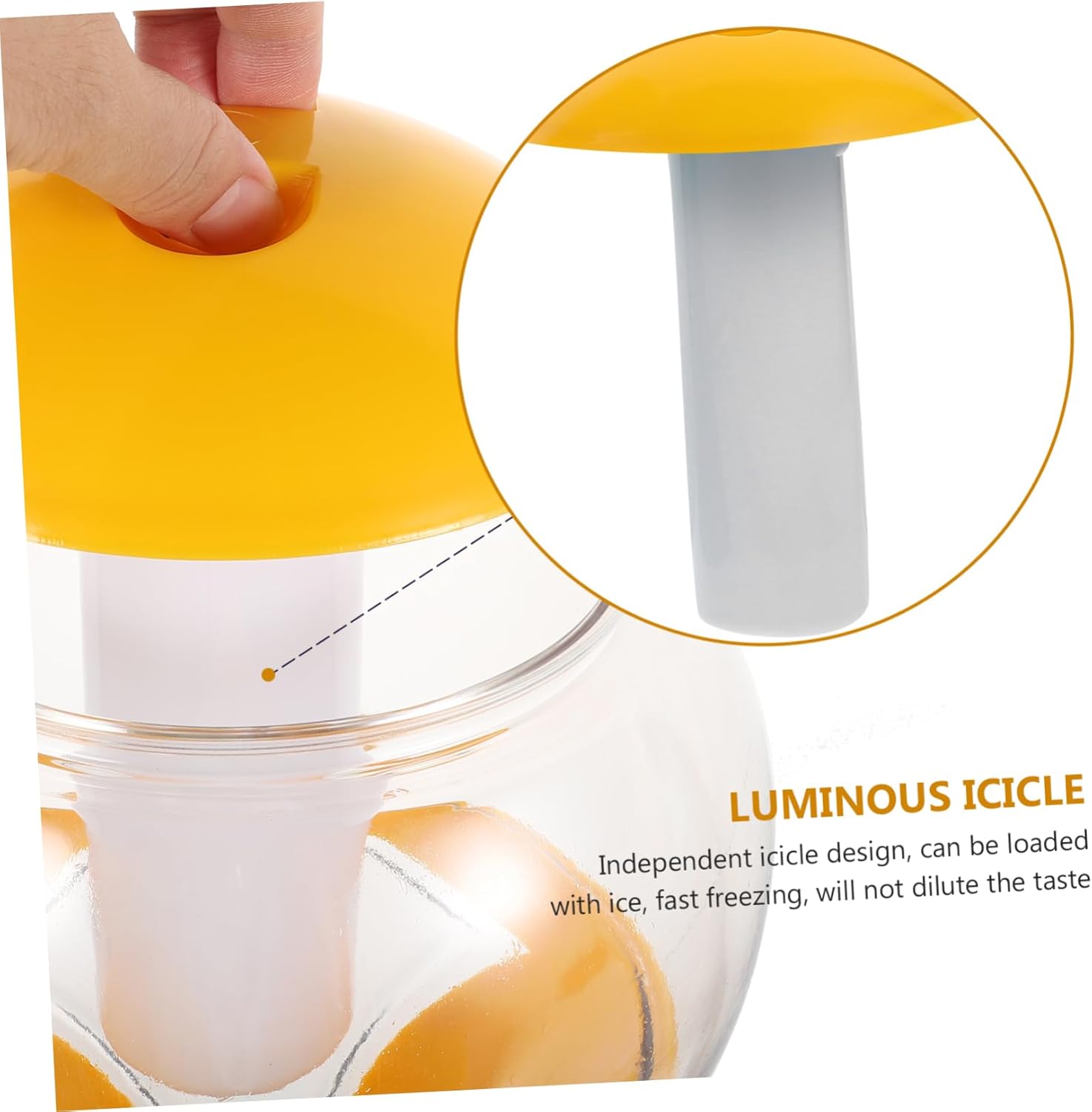 Cabilock 1pc Beverage Dispenser Tower Ice Column for Parties Weddings and Events Capacity for Juice Beer and Drinks