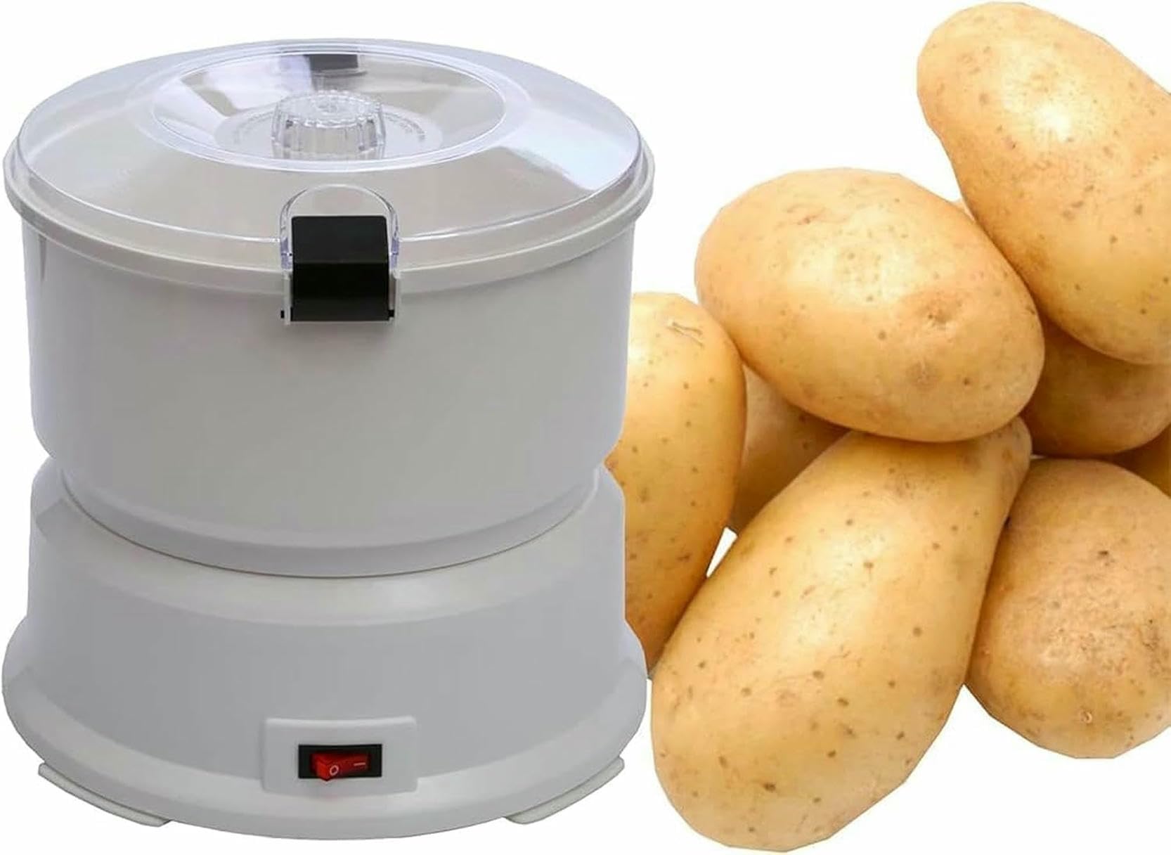 Máquina peladora de patatas, Pelador de patatas eléctrico 85 W, automático, acero inoxidable, for cocina