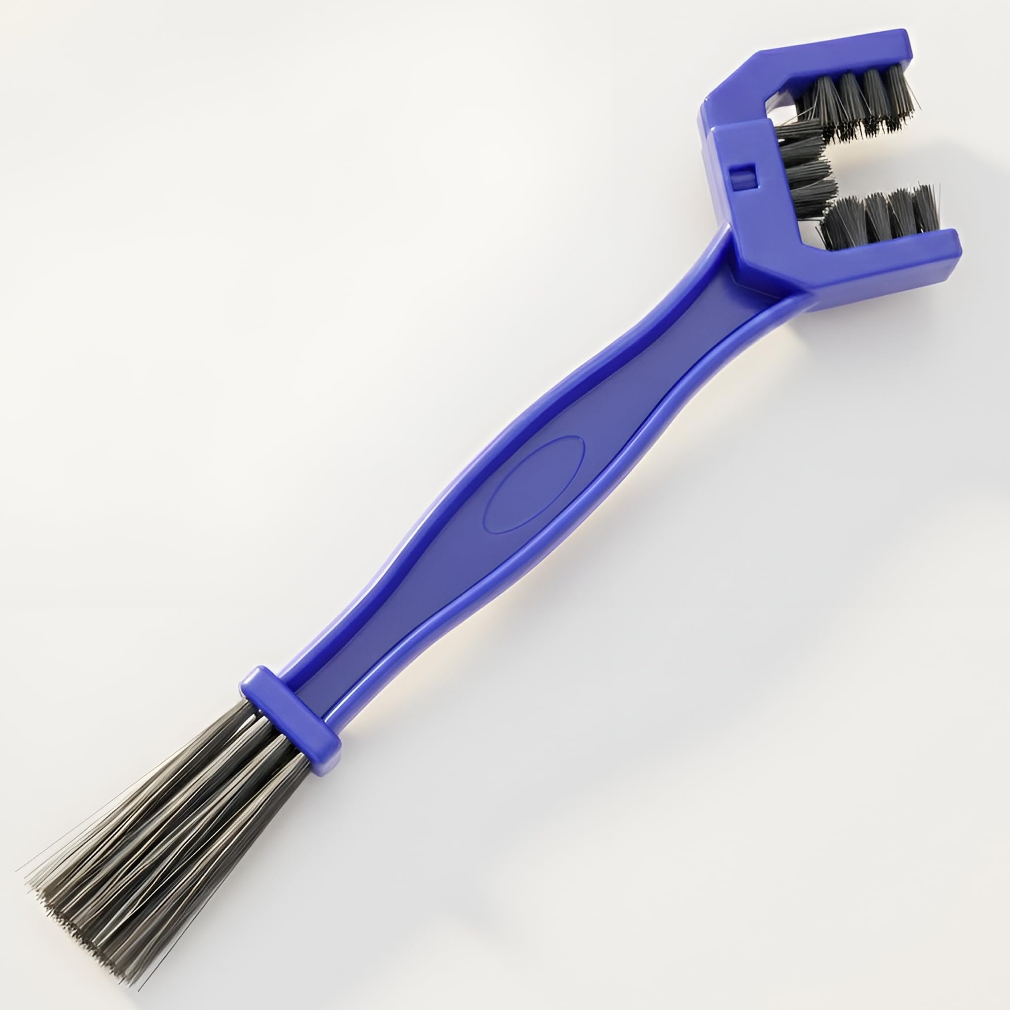 Bike Chain Cleaner Brush | Soft & Long Bristles | Multi-Purpose Chain Cleaning Tool for Quick Cleaning of Motorcycles & Cycles | Durable, Reusable 3-Sided Chain Brush for All Bikes (Pack of 1)-image-13