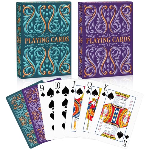 Wkchxd Playing Cards 2 Pack, Deck of Cards, Standard Playing Cards for Adult, Premium Poker Card Set, Deck of Playing Card for...