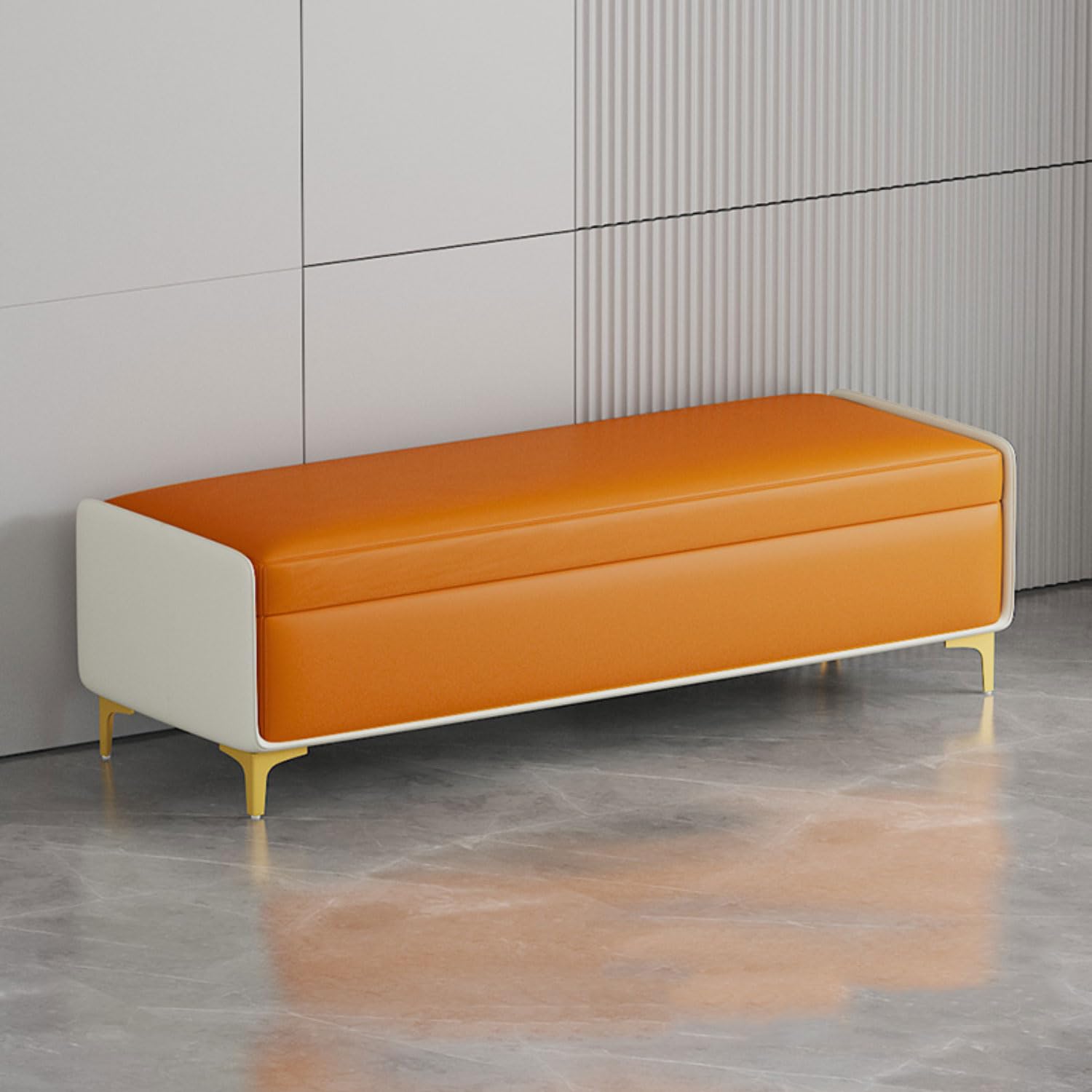 Banc de rangement chambre et coffre osier élégant pour gagner de la place