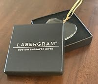 Vista 2 de LaserGram Personalized Glass Christmas Ornament,World's Greatest Grandpa, Custom Laser Engraved Gift Idea (Heart Shape)