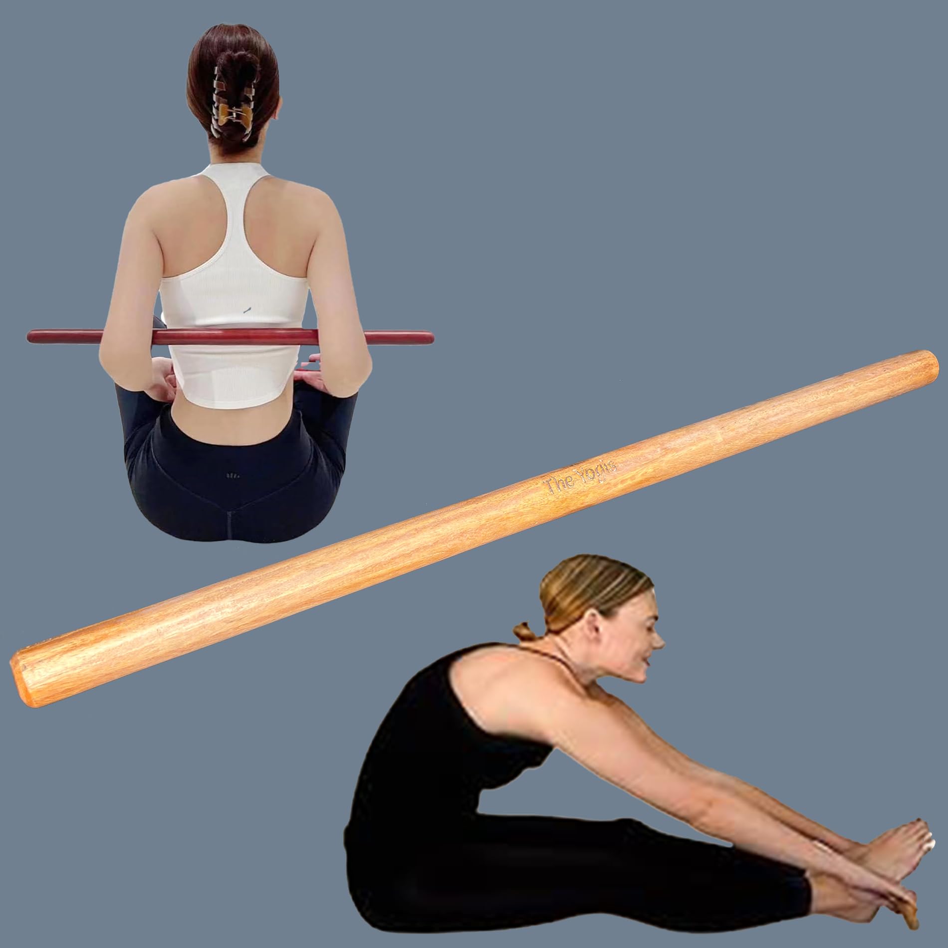 The Yogis Pranayam Stick Yoga Pole Original Shisam Wooden Yoga Props Controls Pranayam Posture Size (26 Inch) (B0CM1W4H3B) Amazon Price History, Amazon Price Tracker