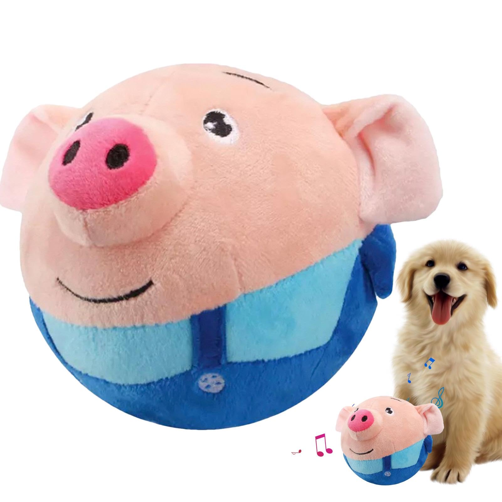 Active Moving Pet Plush Toy, Talking Moving Dog Toy, Cartoon Plush Balls Interactive Dog Toys, Jumping Toy For Dog, Shake Bounce Boredom Toy, Dancing Dog Ball Bouncing Toy For Small Medium Dogs