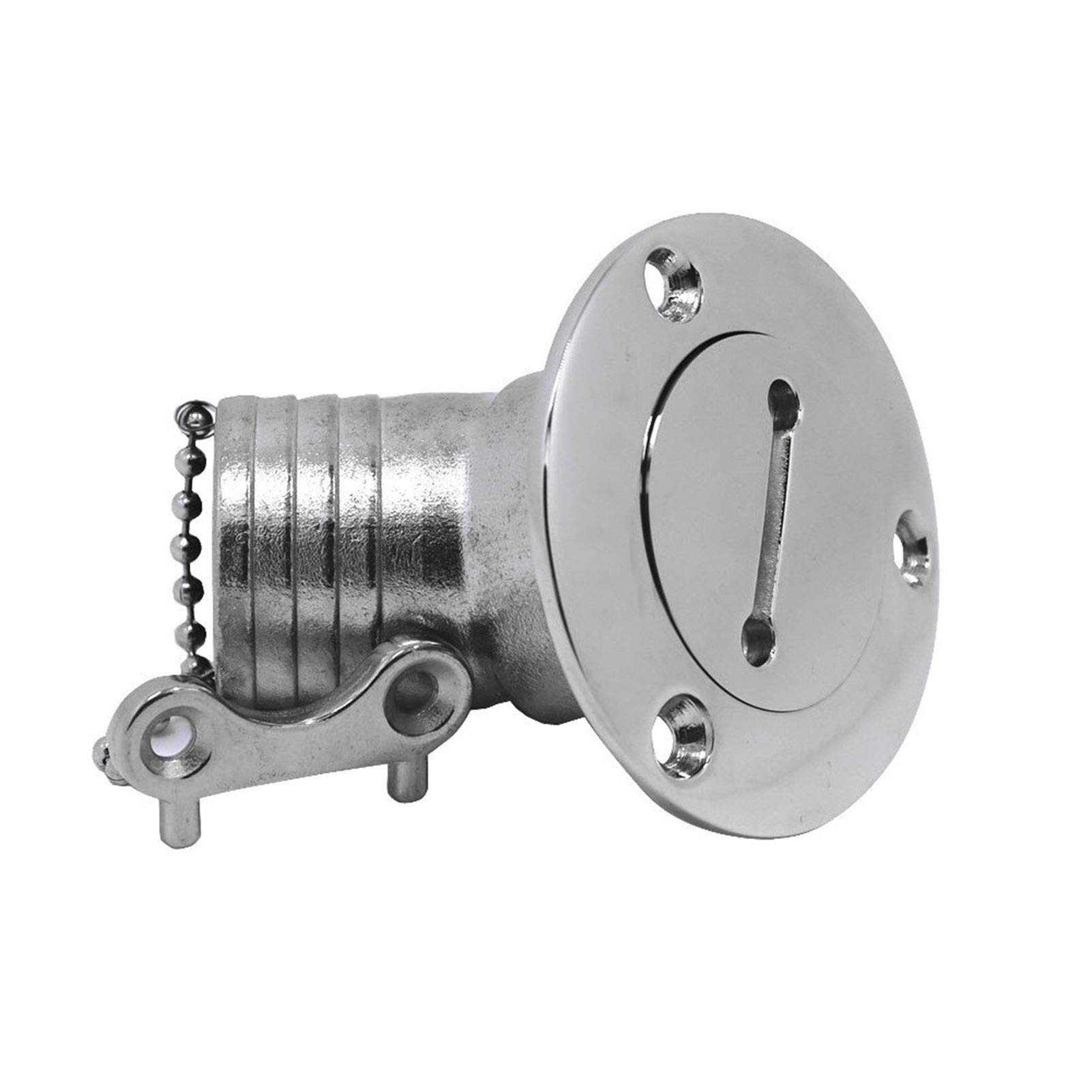 316 Stainless Steel 45 Degree Deck Filler with Key Gas Deesel Furl Waste Water 38mm 50mm Marine Boat Hardware Deck Filler Caps(Waste 50mm)