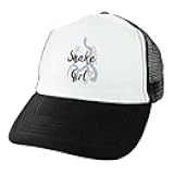ThisWear Snake Lover Gifts for Women Reptile Snake Girl Trucker Hat Black