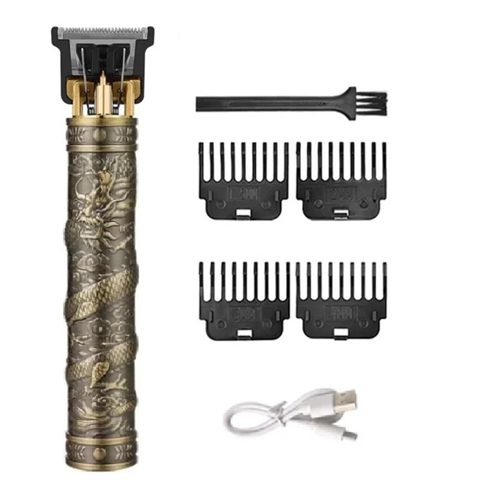 Rasoio elettrico T9 per tagliare i capelli vintage, rasoio professionale da barbiere, per uomo, tagliacapelli elettrico T9, rasoio da barba (DragonB-senza scatola)
