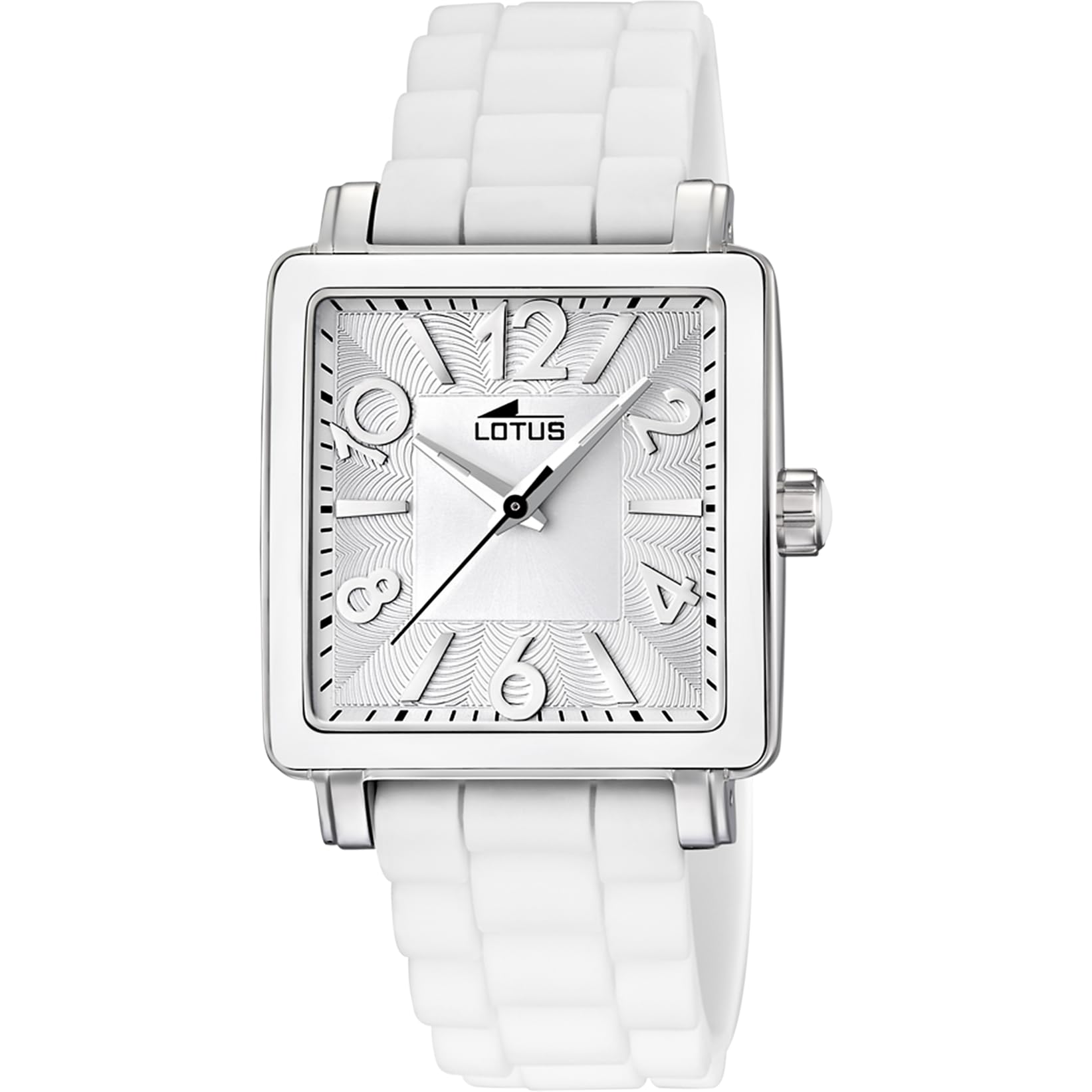 LOTUS Reloj Mujer Analógico de Caucho Blanco