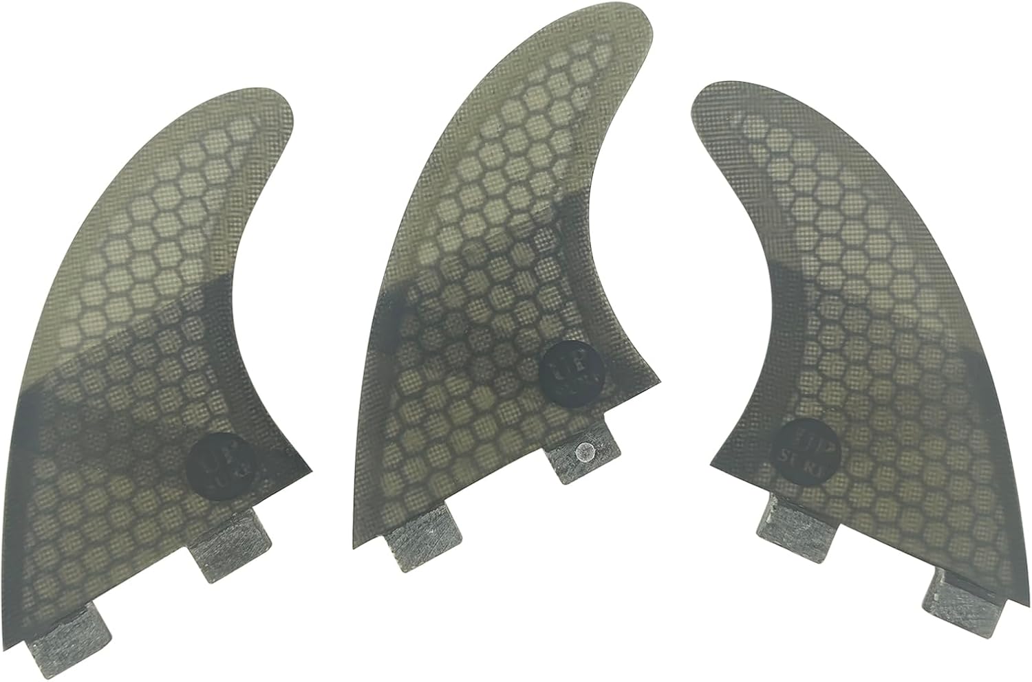 UP SURF Surfing 3fins S Size Double Tabs Surfboard Fins Base Tri fins Surfboard Thrusters Fiberglass Honeycomb