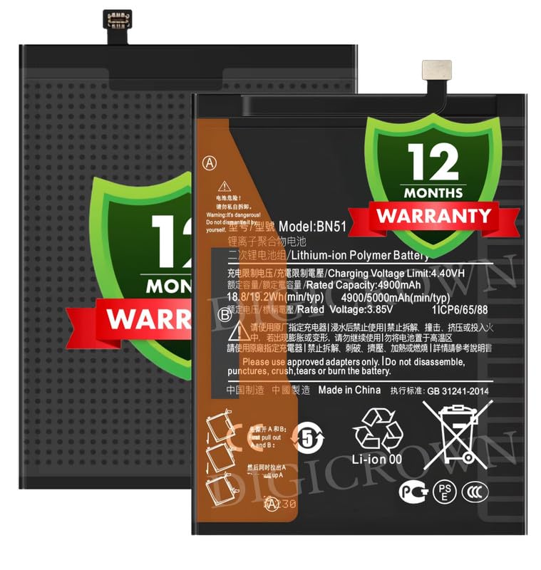 Image of Original BN51 Battery Compatible for Xiaomi Redmi 8 | Redmi 8A - (5000mAh) - 1 Year Warranty DF7