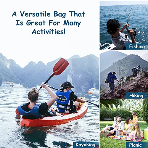 Freshie Insulated Kayak Cooler Bag With Cup Holders/Drink Carriers Premium, For Outdoors, Beverage, Seat Back, Lawn-Chair, Stores Drinks And Keeps Them Cool All Day Kayaking (Green) #TOP6