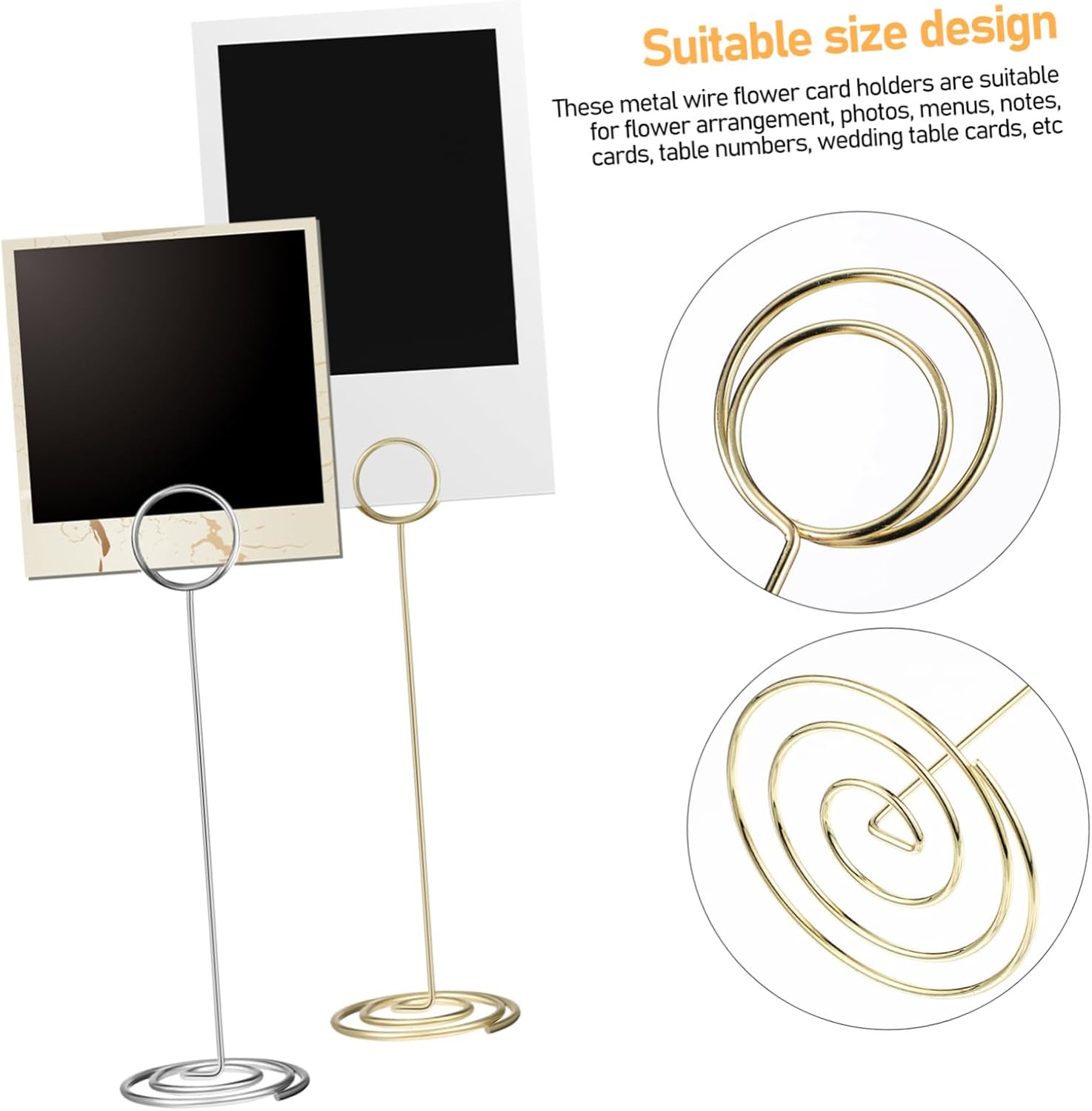 Cabilock 30pcs Place Card Holders Stable Base for Weddings Parties and Events Versatile Table Stands for Photos Menus and Memos