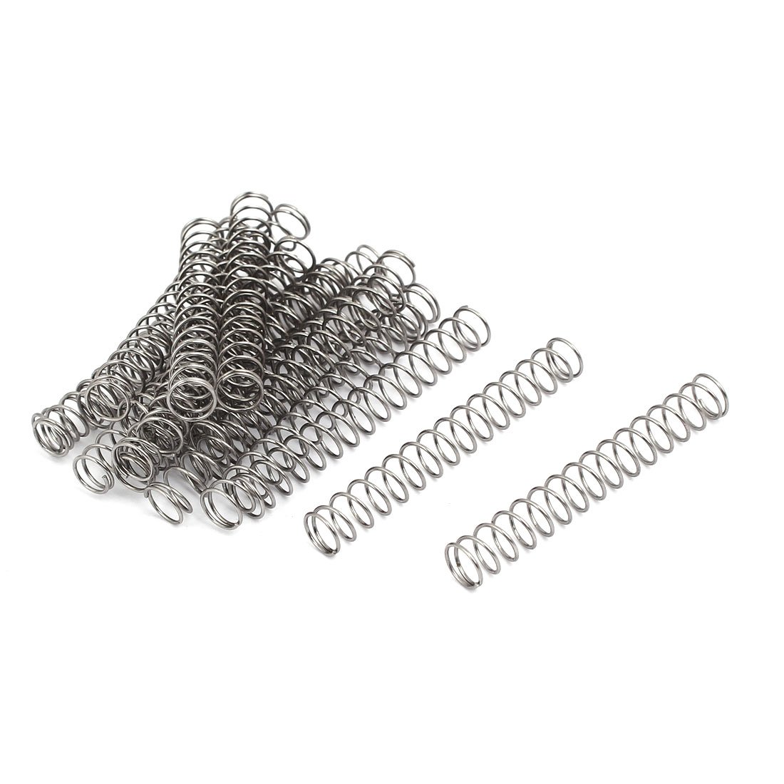 Produktbild von 10x 304 Edelstahl Druckfedern – 1x6x50 Mm, Vielseitig Einsetzbar