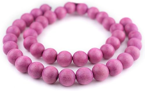 Miniatura 8 de TheBeadChest cuentas de madera redondas naturales de 0.315pulgadas, cuentas de madera sueltas espaciadoras para fabricar joyas, 4 tamaños (0.315,