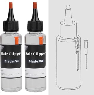 Premium Blade Oil Lubricant – Long-Lasting Protection for Hair Clippers, Shavers & Trimmers 2 oz, 2 Bottles