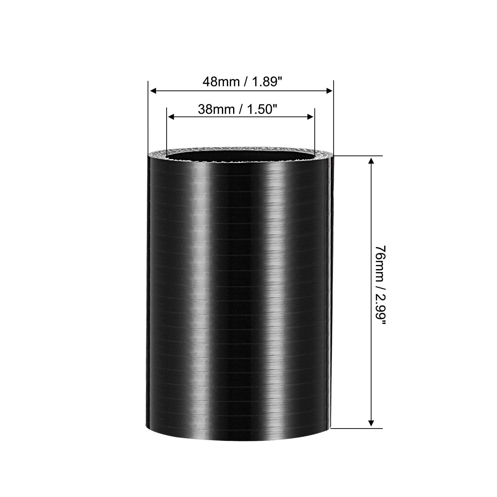 Tubo In Silicone Per Intercooler Auto - 38mm ID, 76mm Lunghezza, Nero, 4 Ply