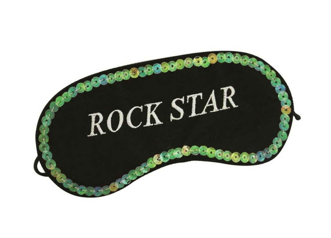 Novelty Eye Mask - 'Rockstar' Sleep Joke Blindfold Gift