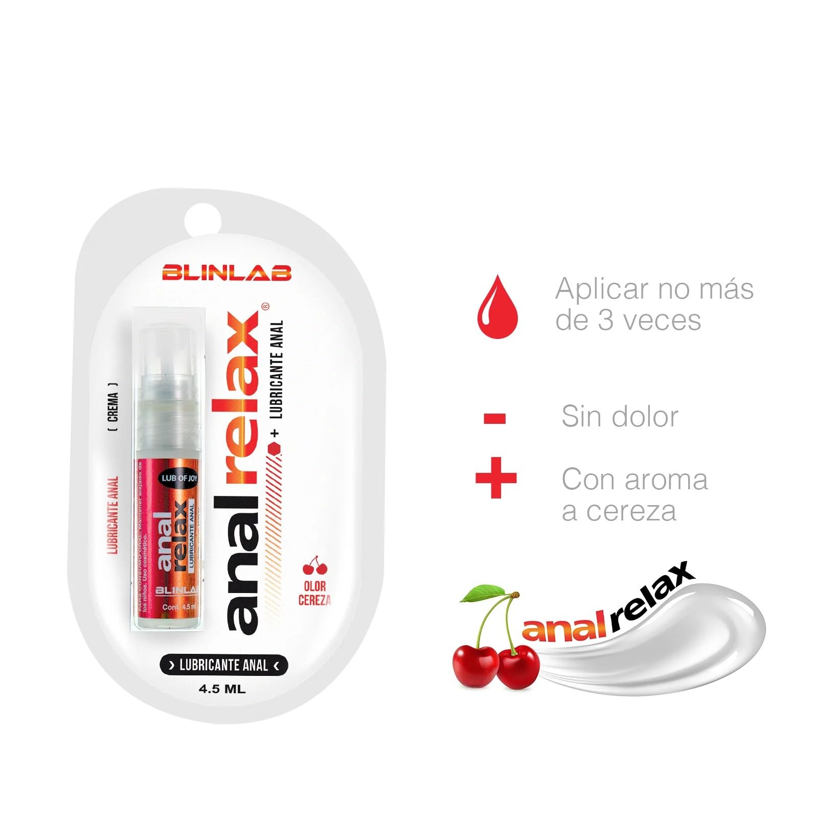 ARIKON Lubricante Anal Relax Anestesico Sin Dolor Olor Cereza :  Amazon.com.mx: Salud y Cuidado Personal