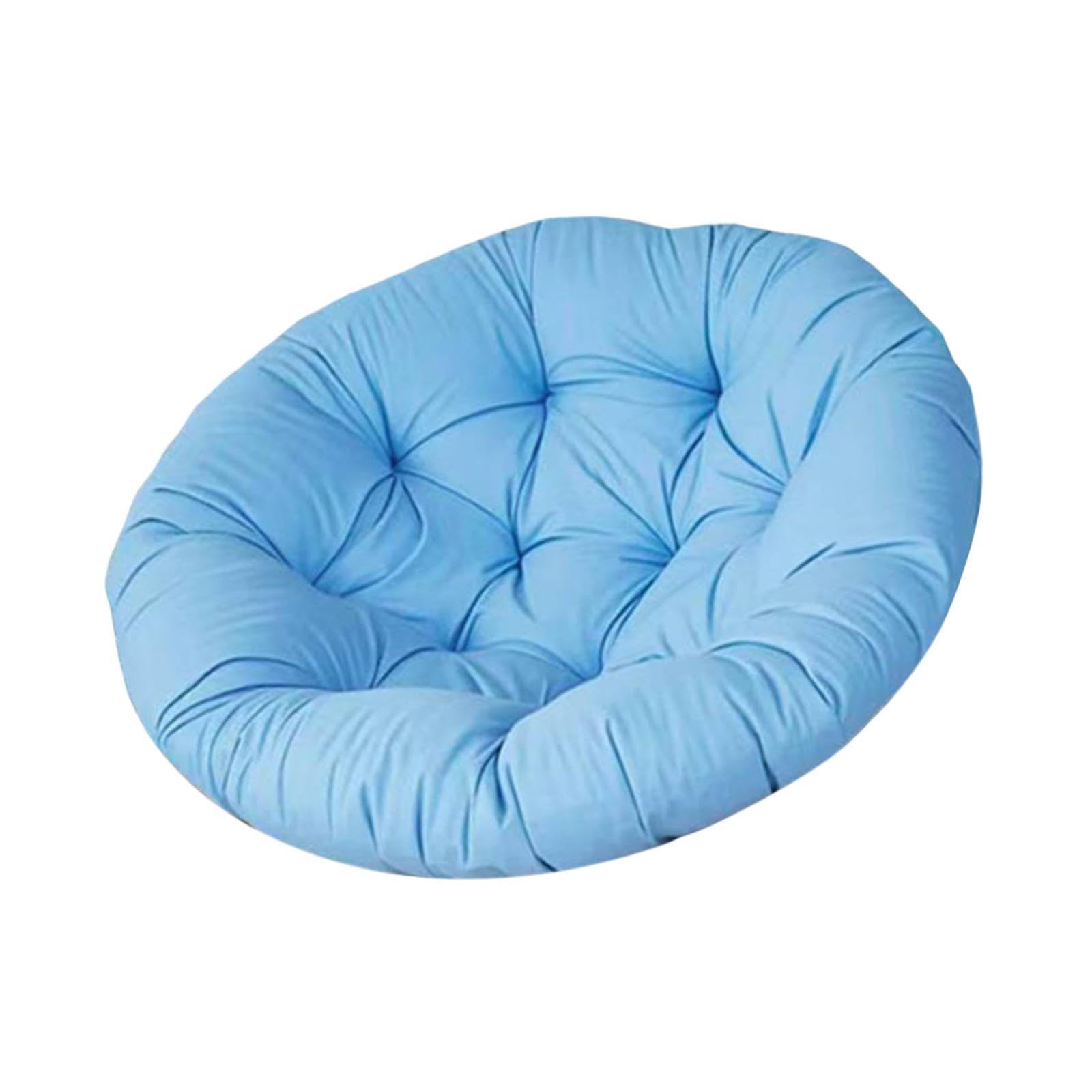 Hanging Egg Chair Cushion Thick Round Versatile Practical Swinging Chair Pad Blue-image-43