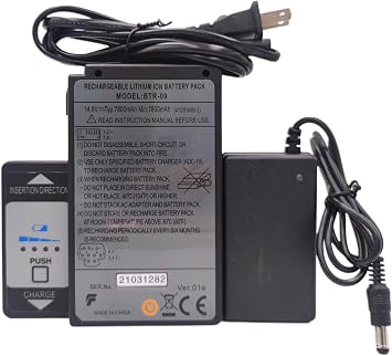 7800mAh 14.8V Battery Replacement for BTR-09 Fujikura Fusion Splicer FSM-601S FSM-602S FSM-61S FSM-62S FSM-702R FSM-70R FSM-70S FSM-80C FSM-80C+ FSM-80S with Charger